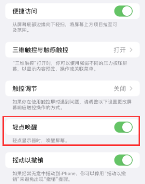 漾濞苹果授权维修站分享iPhone轻点无法唤醒怎么办 