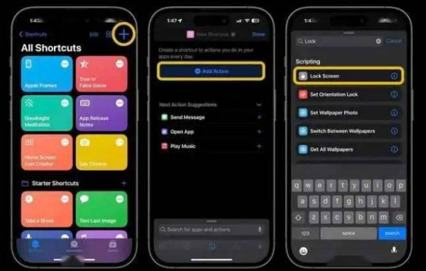 漾濞苹果14锁屏维修店分享iPhone14升级iOS16.4后如何创建锁屏快捷方式 