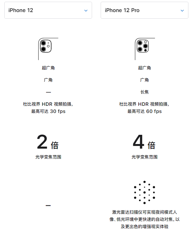 漾濞苹果手机维修分享苹果 iPhone 12 与 iPhone 12 Pro 选哪款 